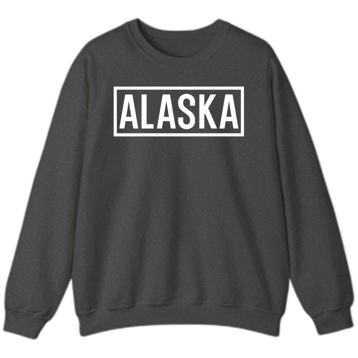 Alaska Bold Statement Sweatshirt in Dark Heather