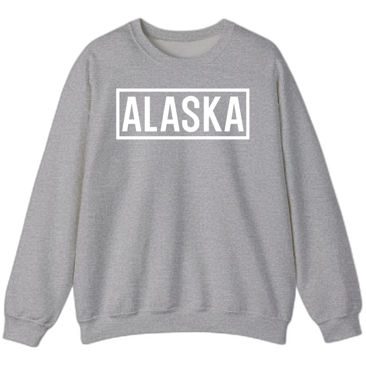Alaska Bold Statement Sweatshirt in Sport Grey