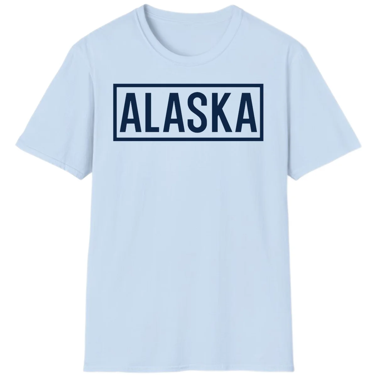 Alaska Bold Statement T-Shirt in Light Blue