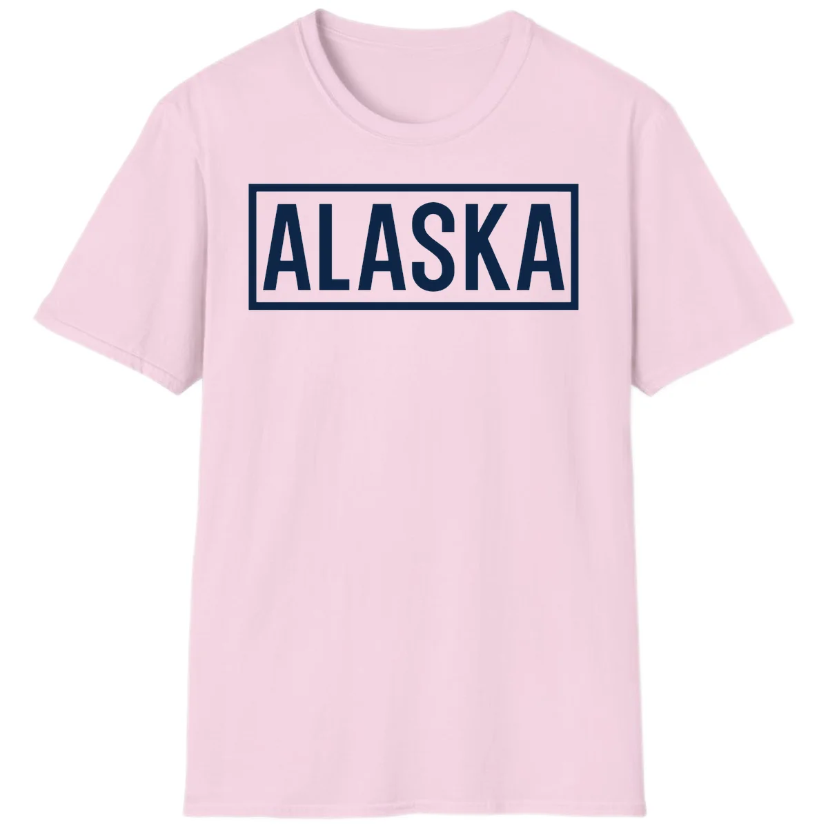 Alaska Bold Statement T-Shirt in Light Pink