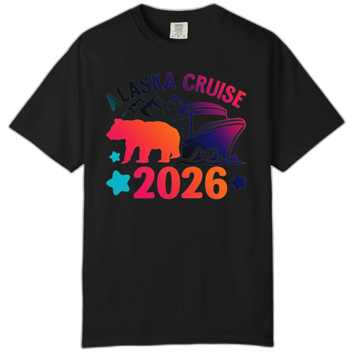 Alaska Cruise 2026 Adventure Comfort Color in Black