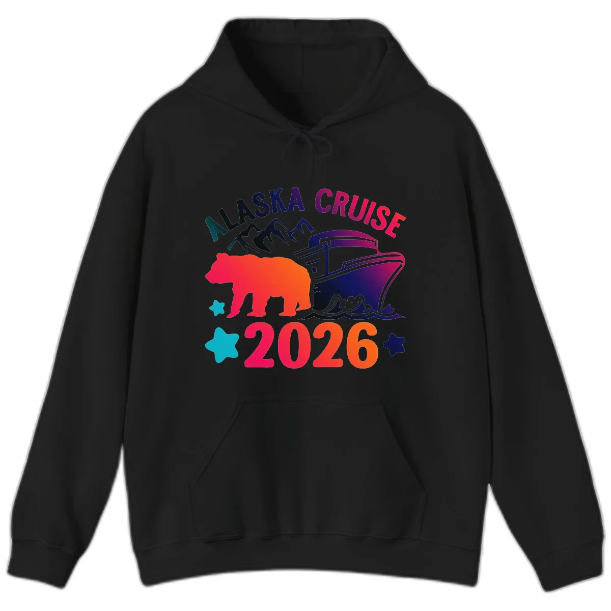 Alaska Cruise 2026 Adventure Hoodie in Black