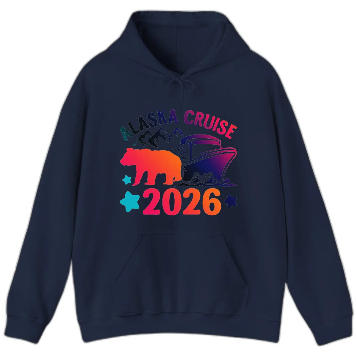 Alaska Cruise 2026 Adventure Hoodie in Navy