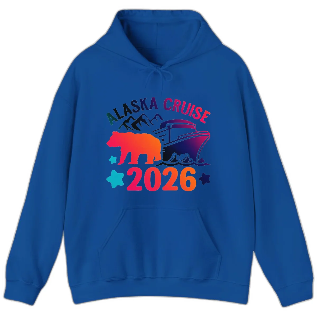 Alaska Cruise 2026 Adventure Hoodie in Royal