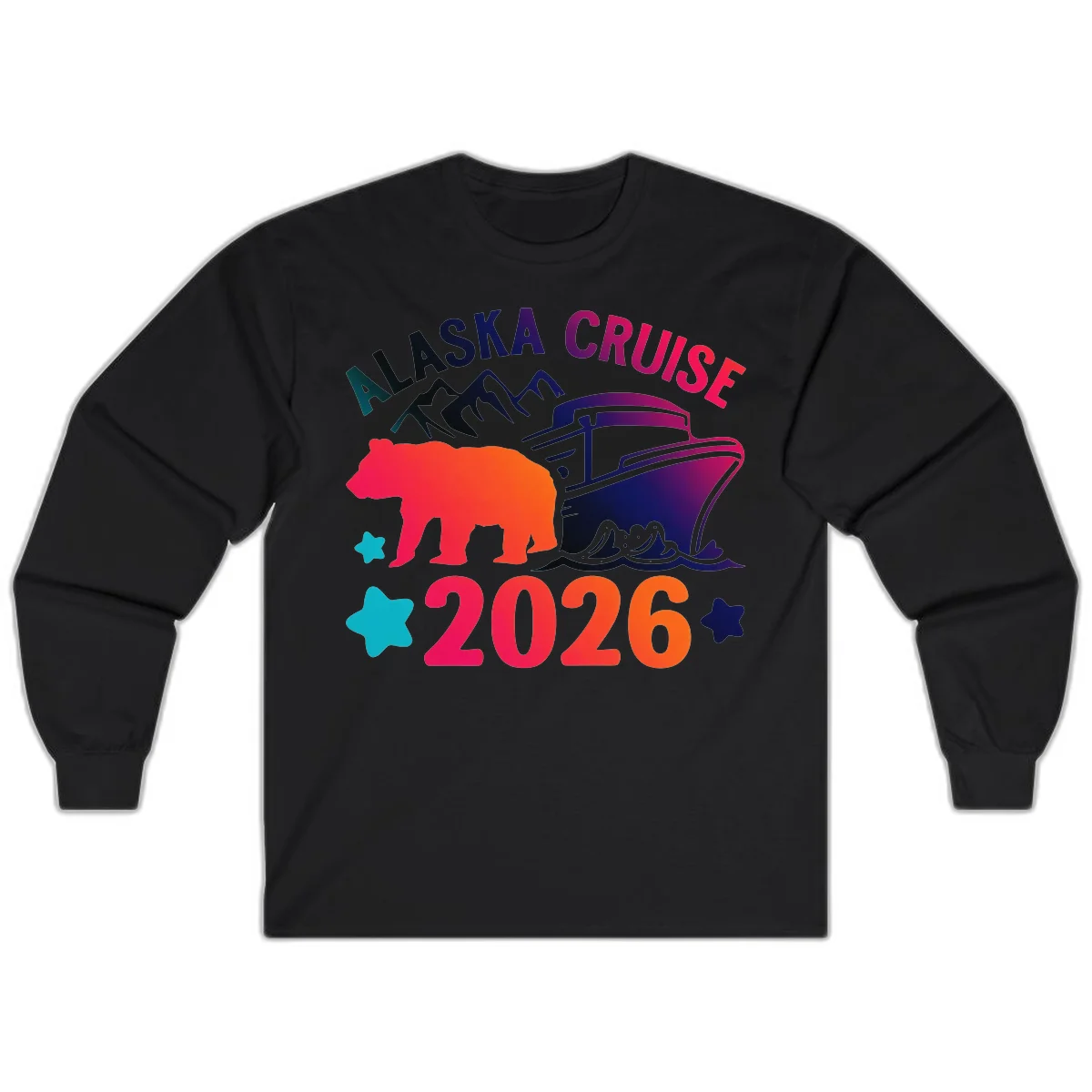 Alaska Cruise 2026 Adventure Long Sleeve in Black