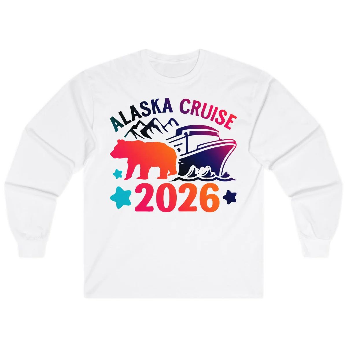Alaska Cruise 2026 Adventure Long Sleeve in White