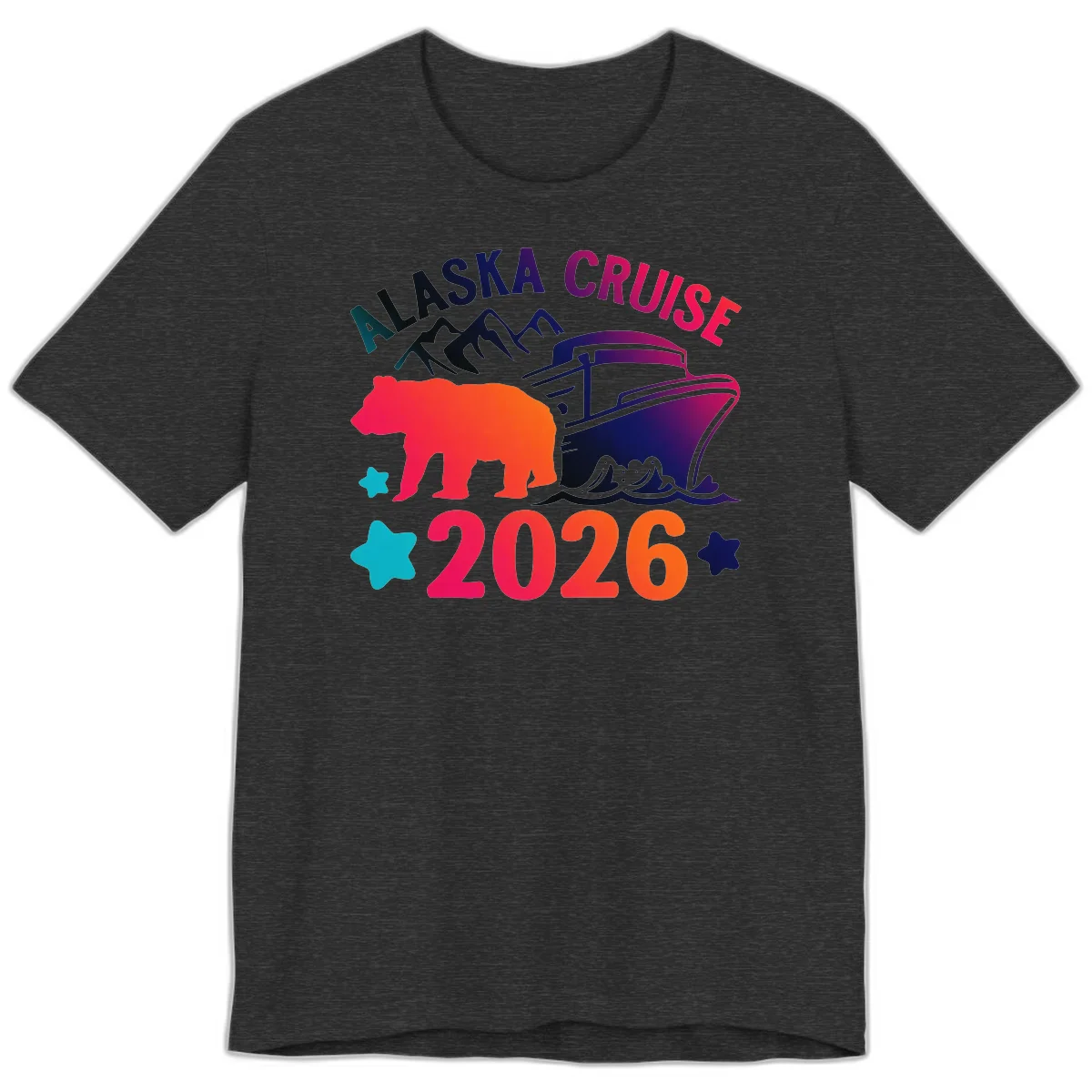 Alaska Cruise 2026 Adventure Premium Tee in Dark Grey Heather