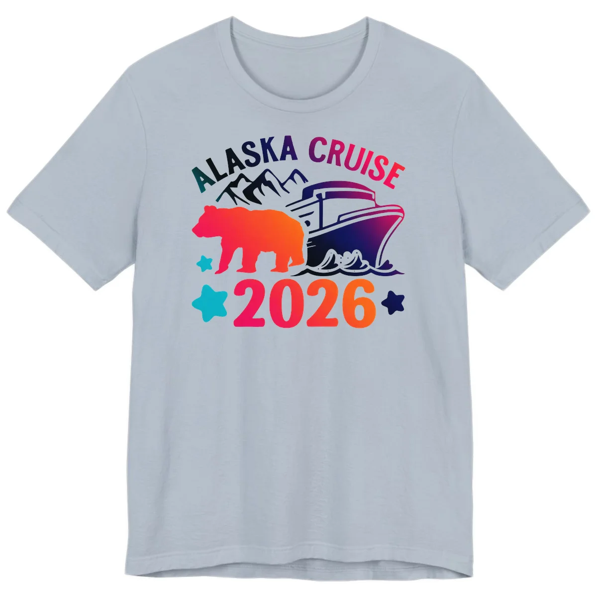 Alaska Cruise 2026 Adventure Premium Tee in Light Blue