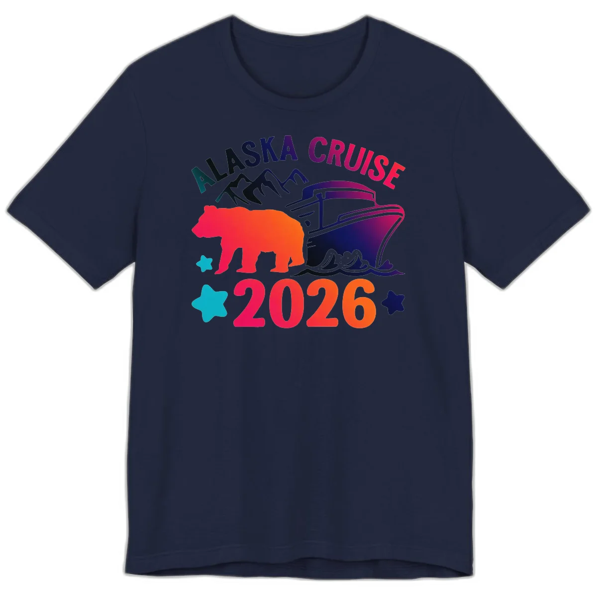 Alaska Cruise 2026 Adventure Premium Tee in Navy