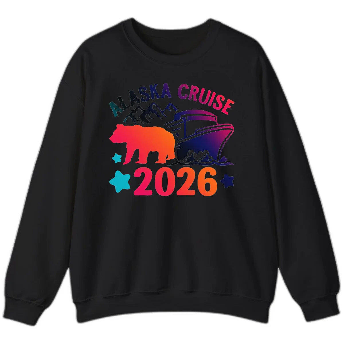 Alaska Cruise 2026 Adventure Sweatshirt in Black