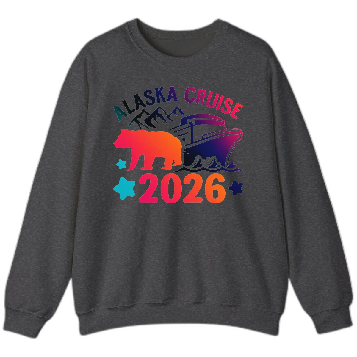 Alaska Cruise 2026 Adventure Sweatshirt in Dark Heather