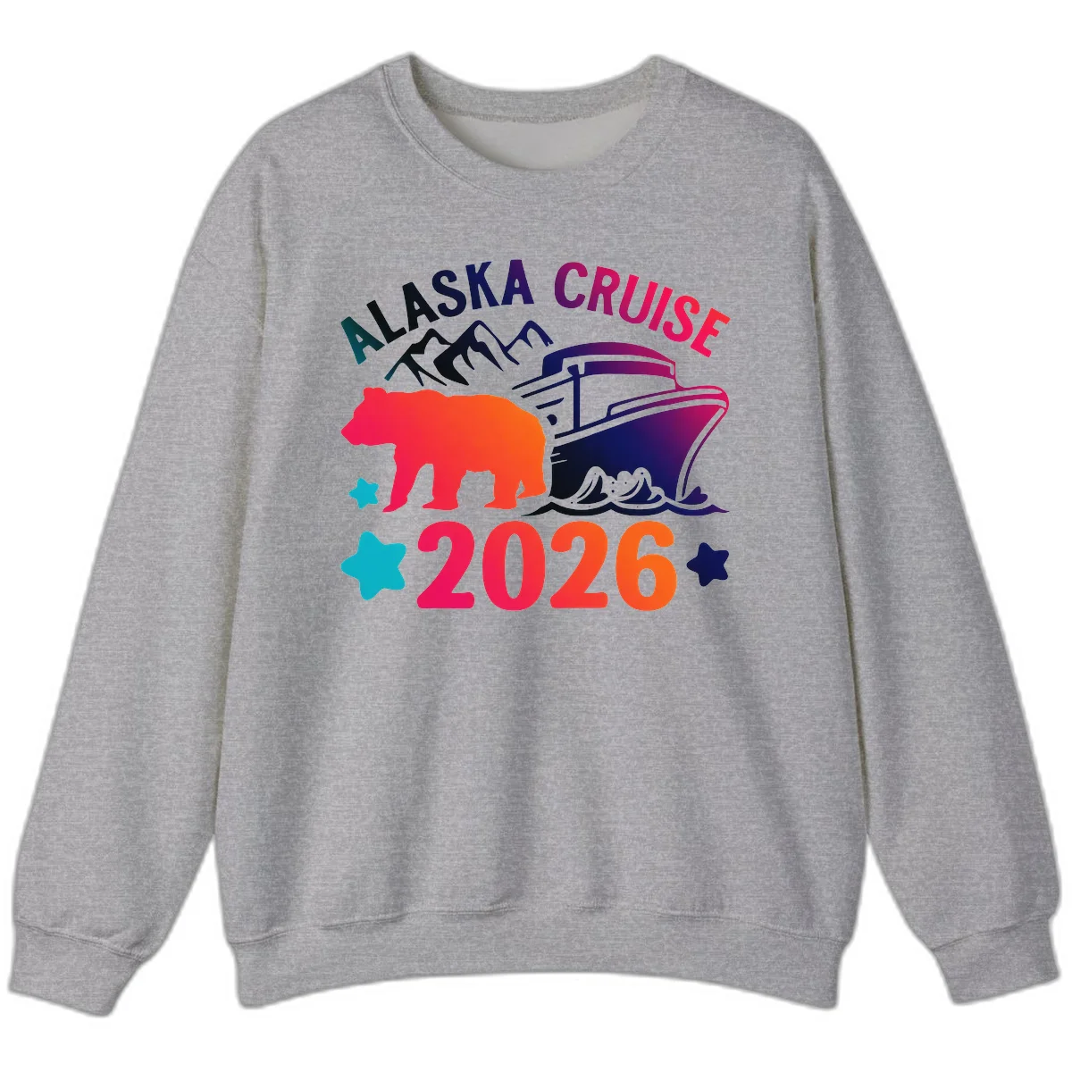 Alaska Cruise 2026 Adventure Sweatshirt in Sport Grey