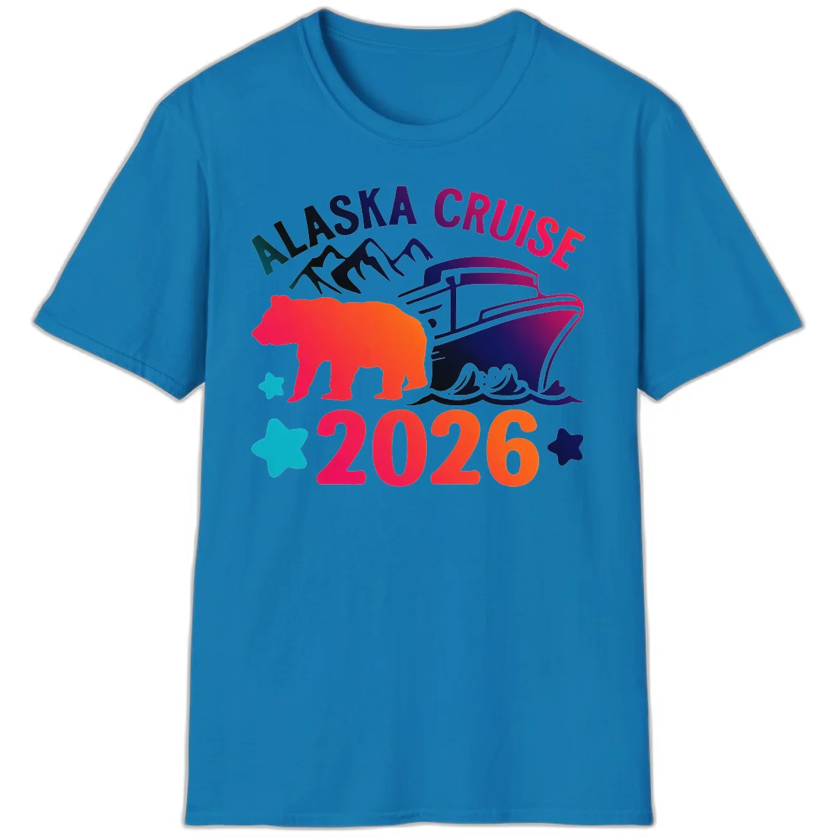 Alaska Cruise 2026 Adventure T-Shirt in Sapphire