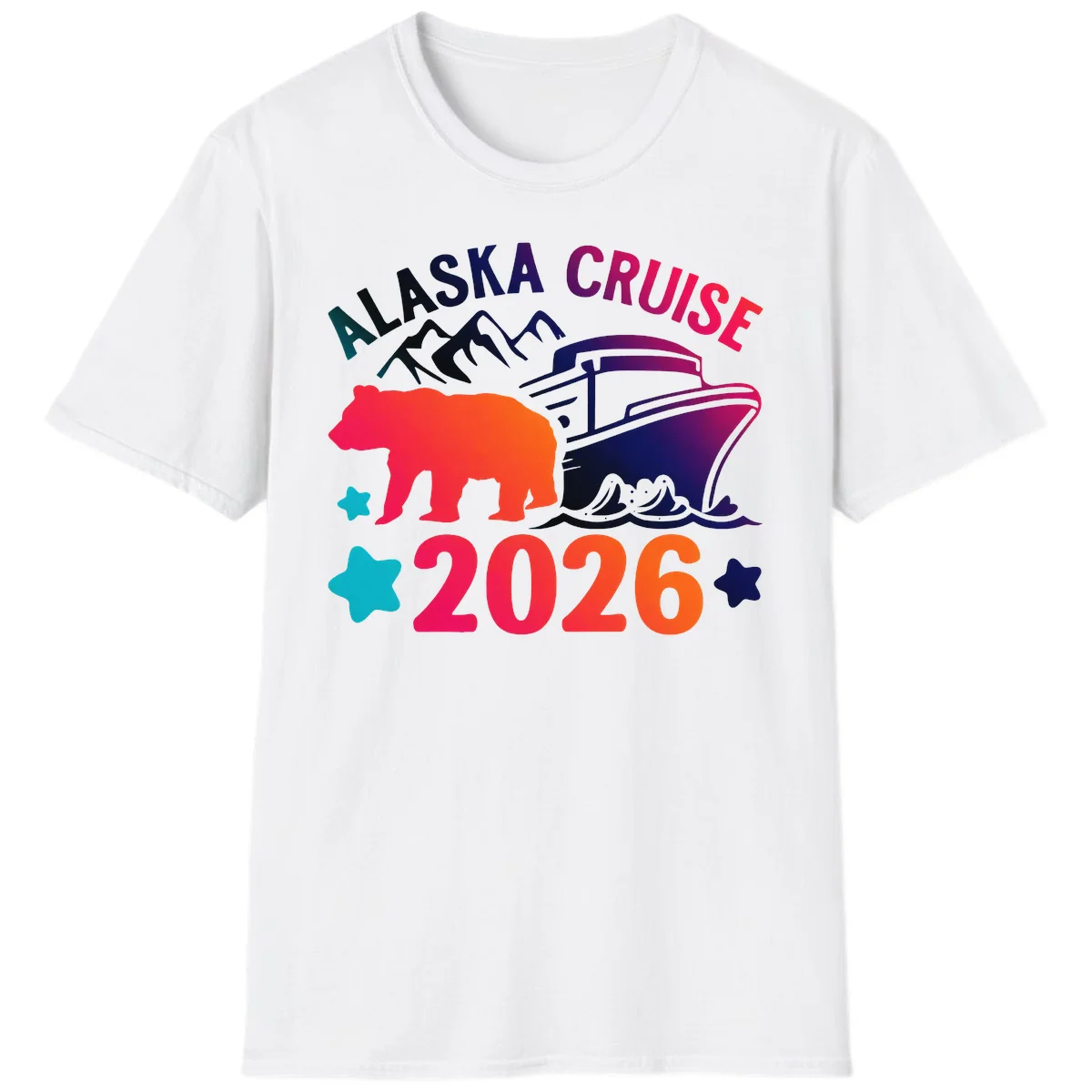 Alaska Cruise 2026 Adventure T-Shirt in White