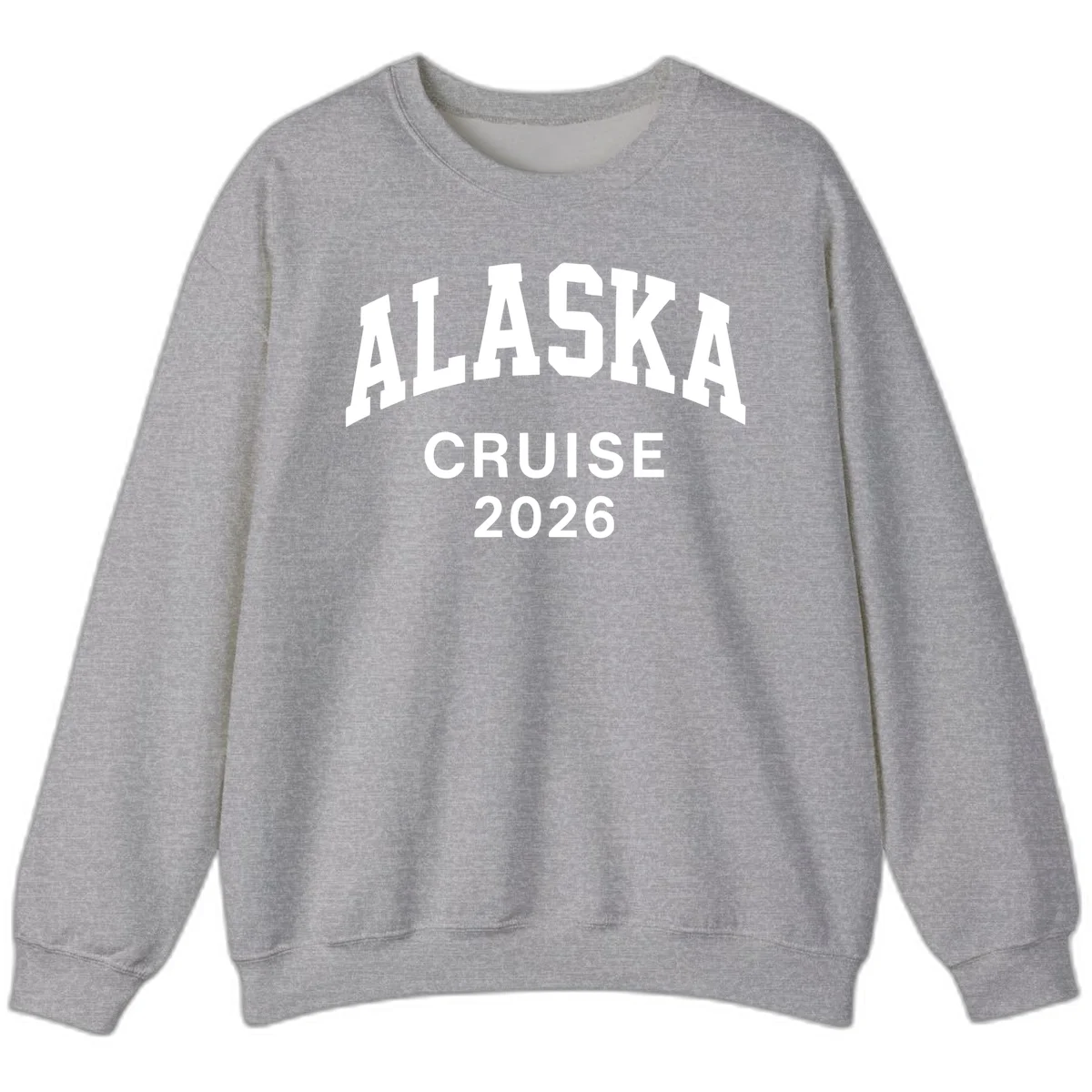 Alaska Cruise 2026 Adventure Crewneck Sweatshirt in Sport Grey