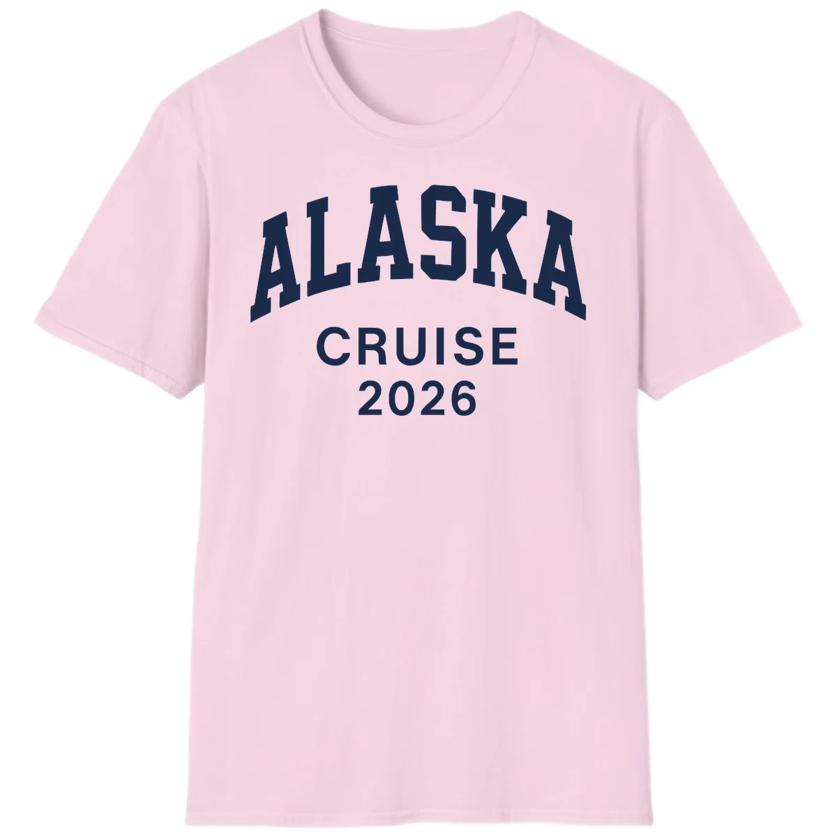 Alaska Cruise 2026 Adventure T-Shirt in Light Pink