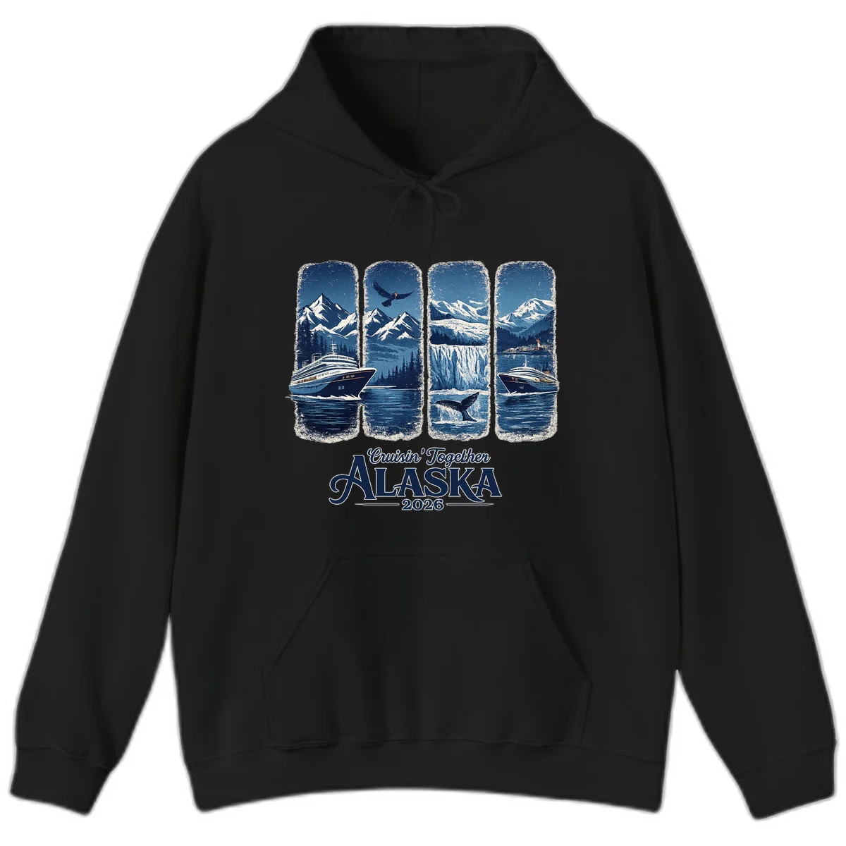 Alaskan Cruise Together Scenic Views 2026 Hoodie in Black