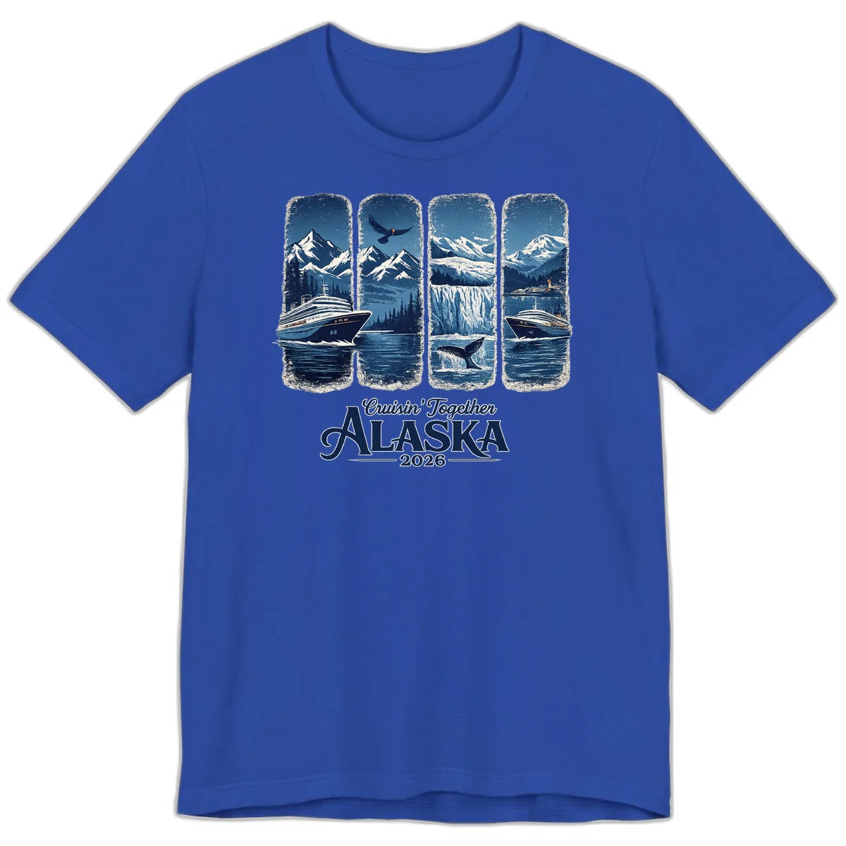 Alaskan Cruise Together Scenic Views 2026 Premium T-Shirt in True Royal