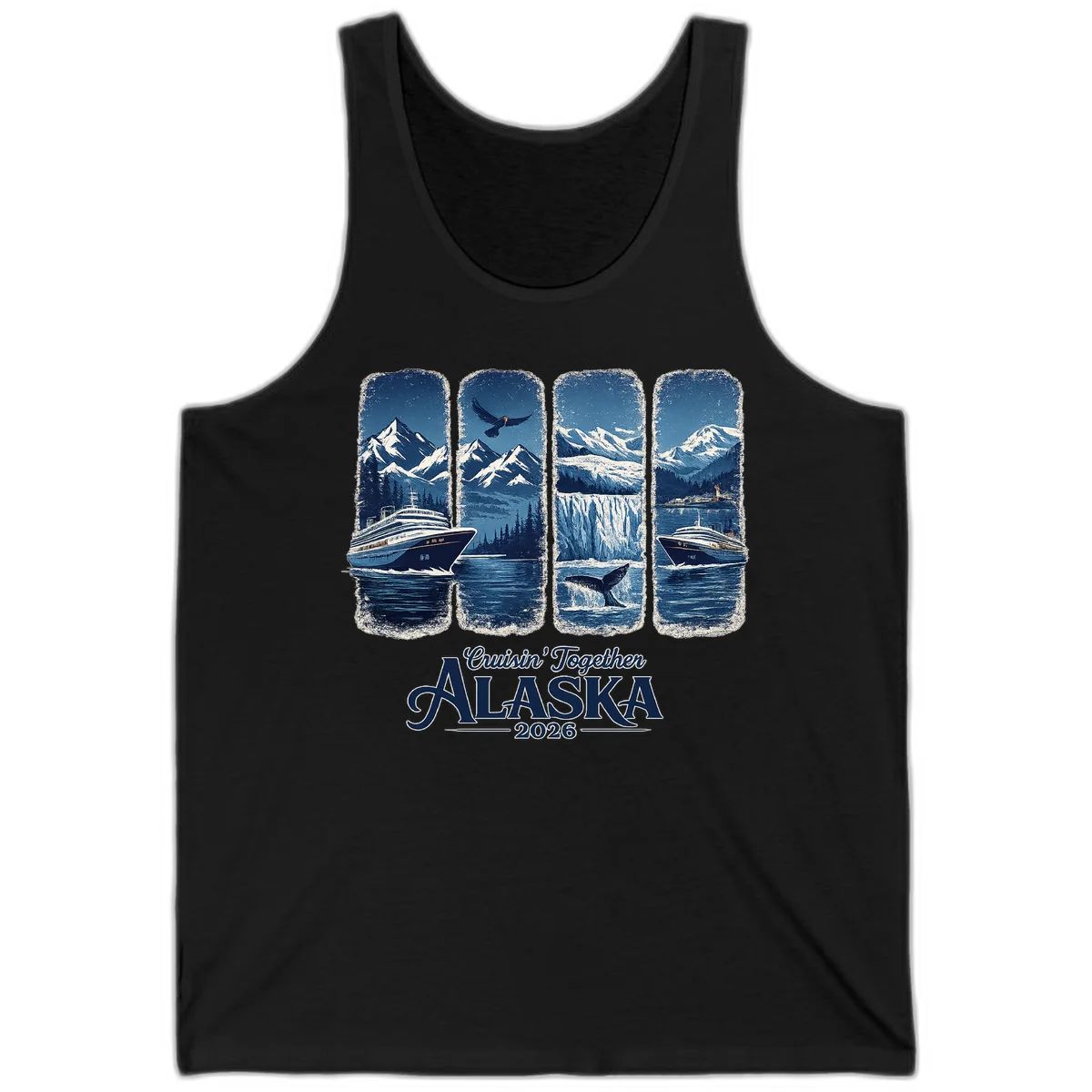 Alaskan Cruise Together Scenic Views 2026 Tank in Black