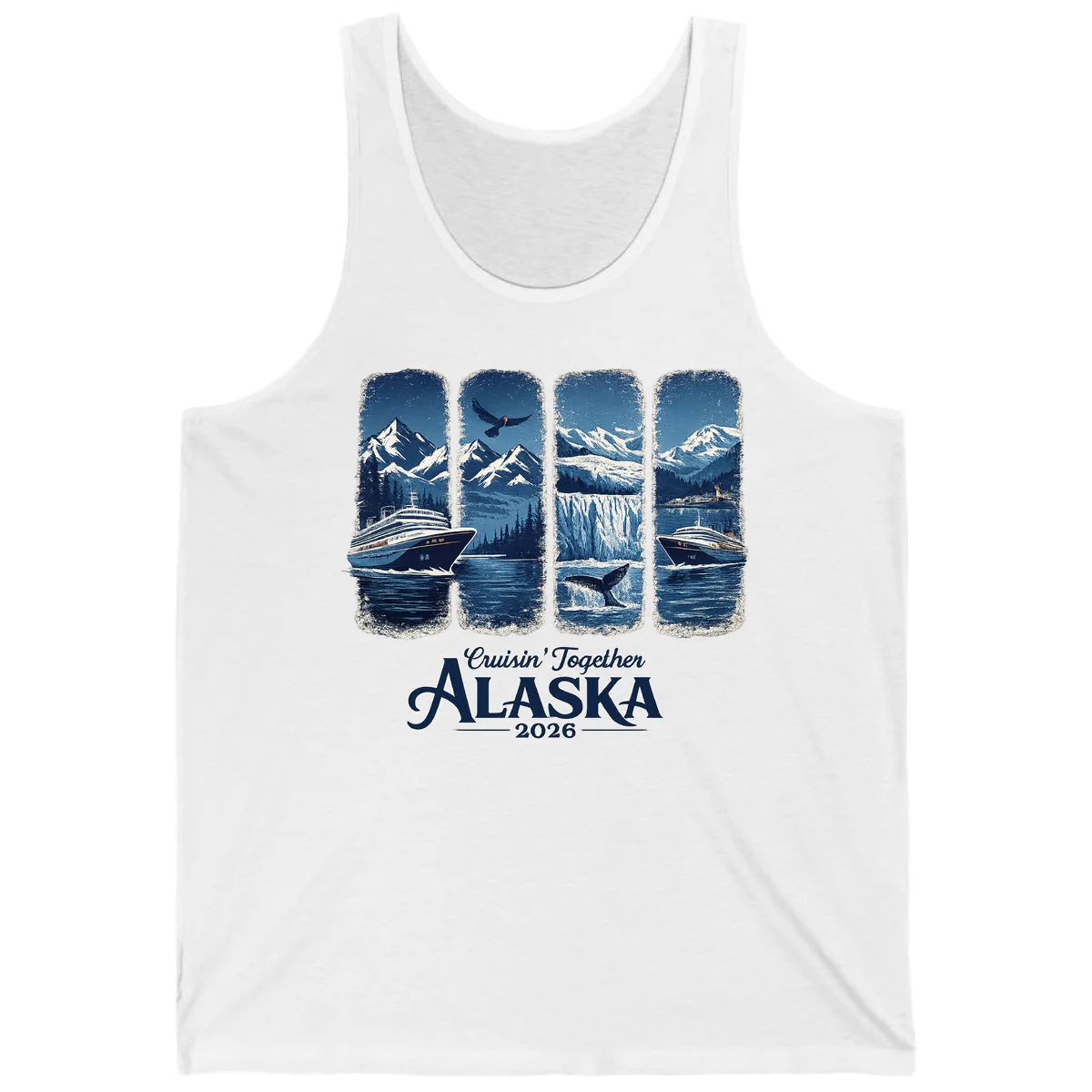 Alaskan Cruise Together Scenic Views 2026 Tank in White