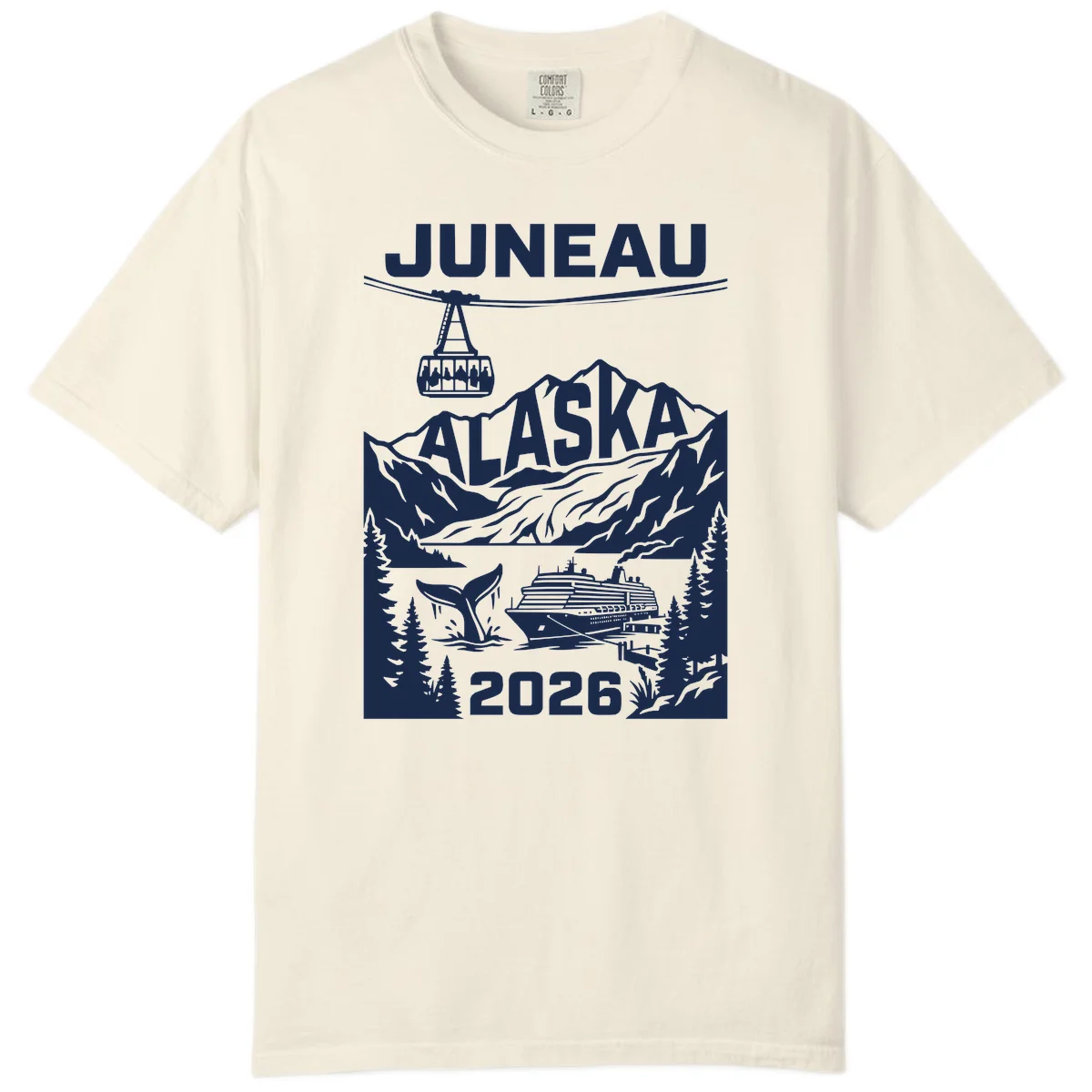 Alaska Cruise Adventure Comfort Color in Ivory
