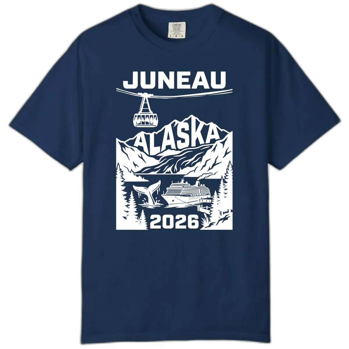 Alaska Cruise Adventure Comfort Color in Navy