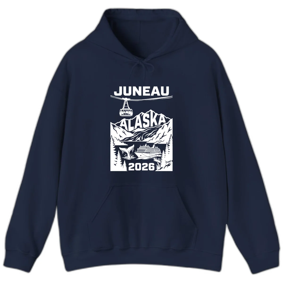 Alaska Cruise Adventure Hoodie in Navy
