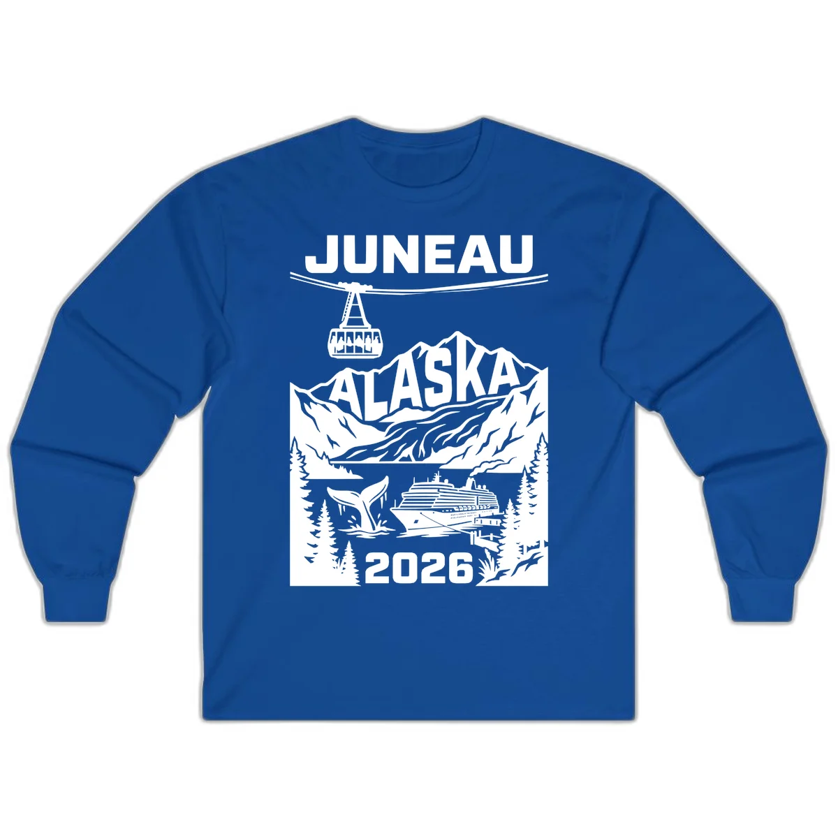 Alaska Cruise Adventure Long Sleeve in Royal