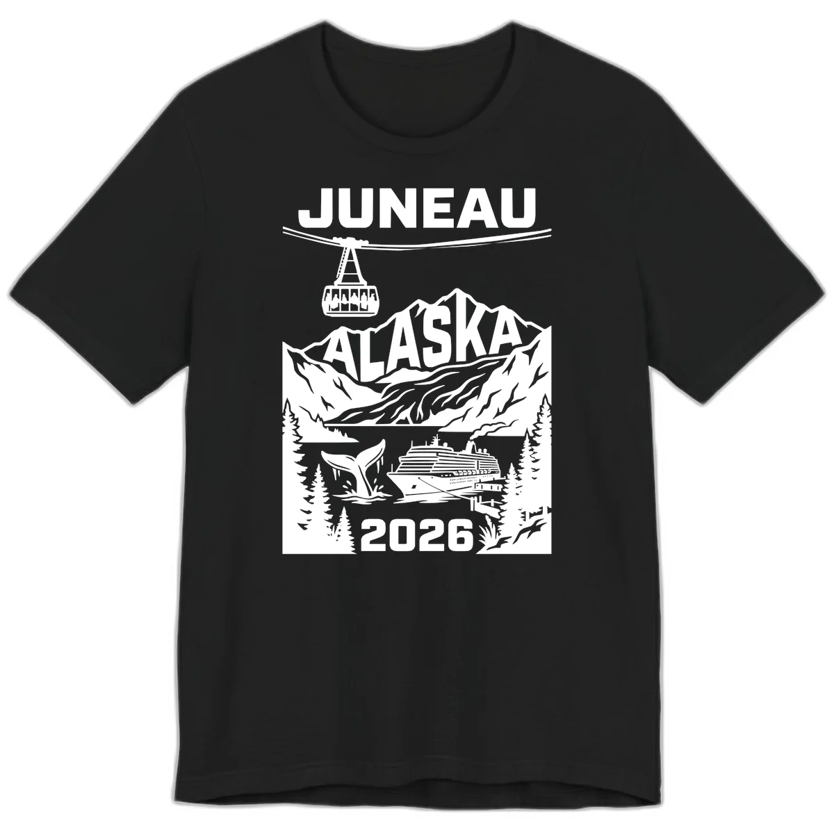 Alaska Cruise Adventure Premium Tee in Black