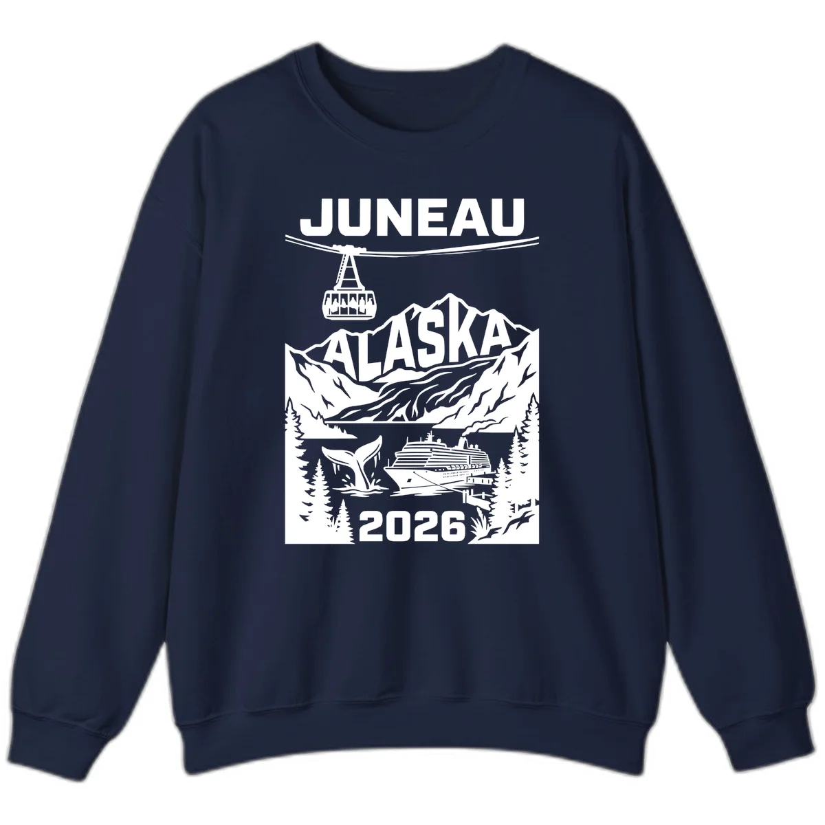 Alaska Cruise Adventure Sweatshirt in Navy
