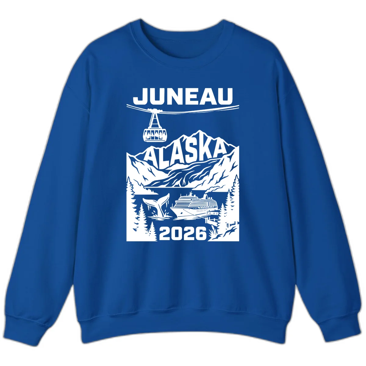 Alaska Cruise Adventure Sweatshirt in Royal