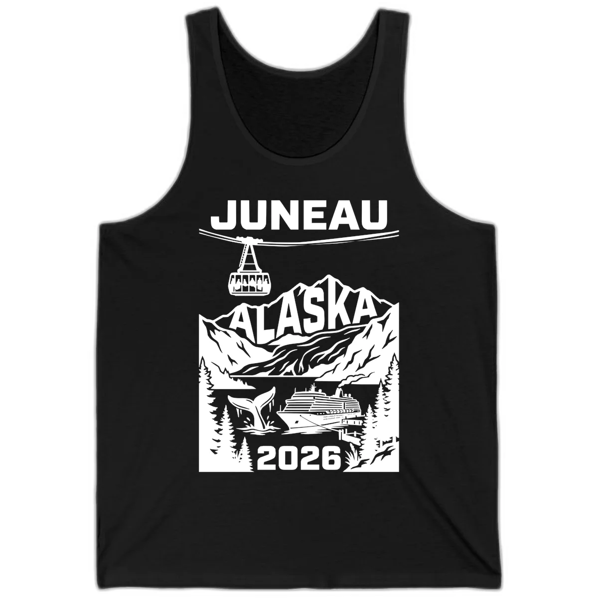 Alaska Cruise Adventure Tank in Black