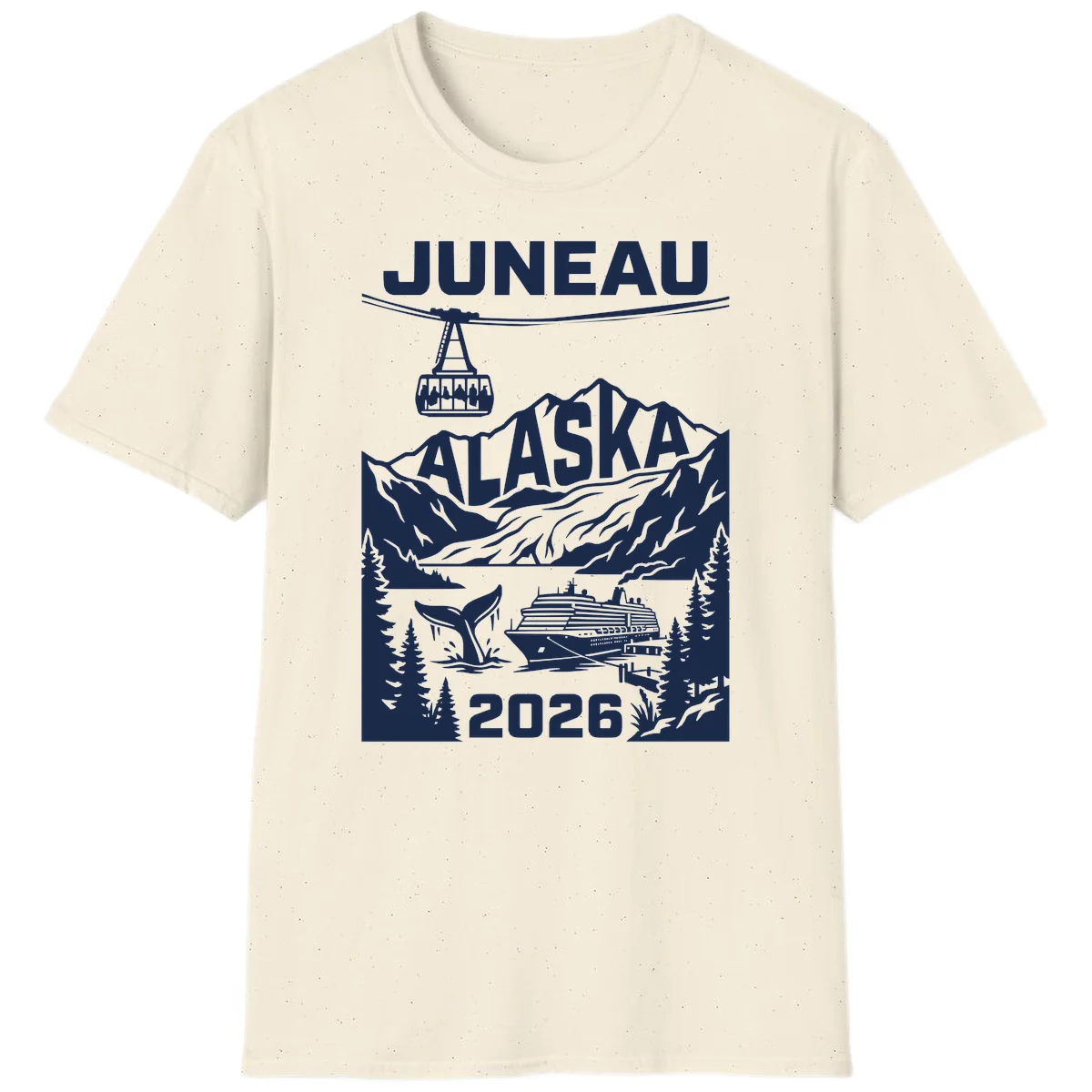 Alaska Cruise Adventure T-Shirt in Natural