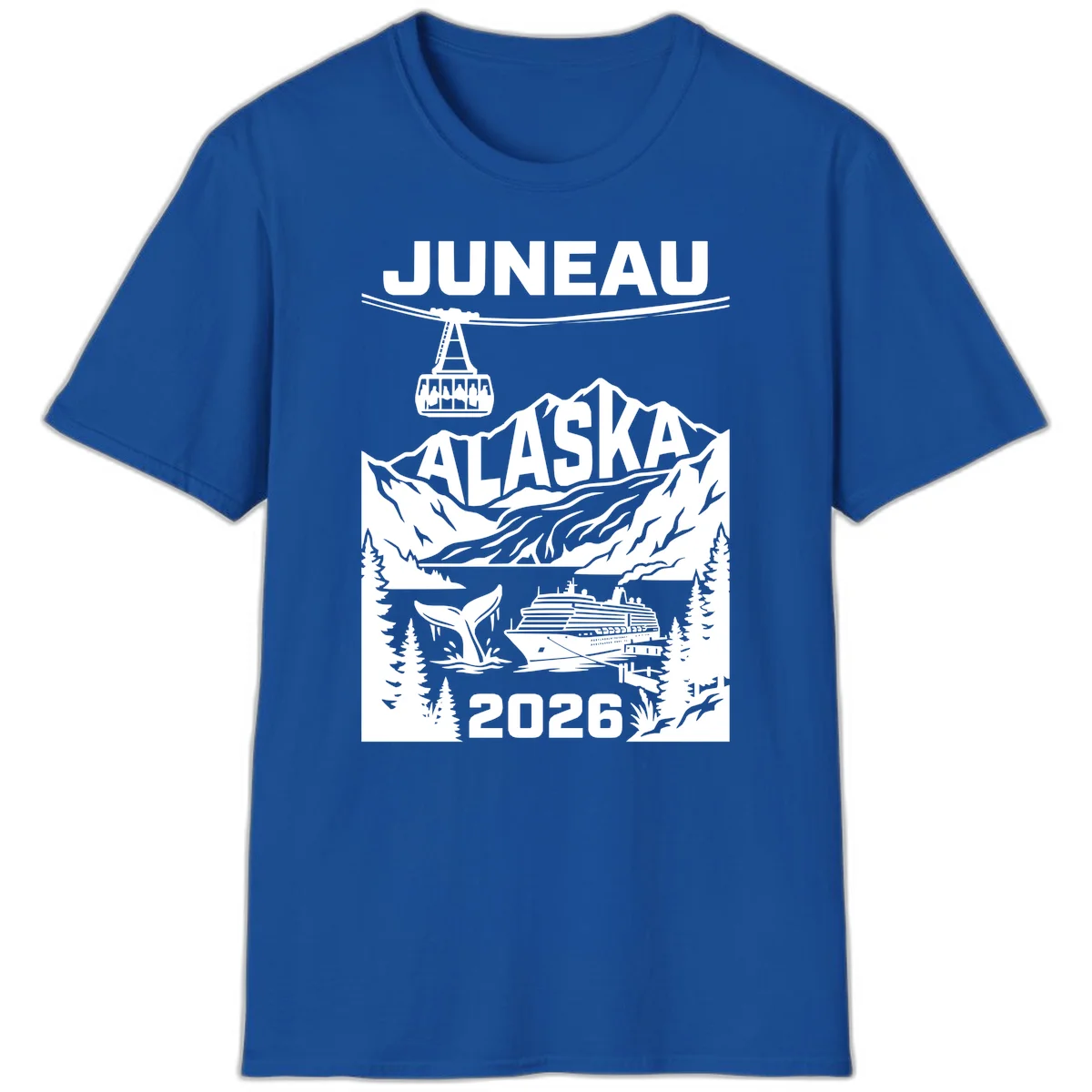 Alaska Cruise Adventure T-Shirt in Royal
