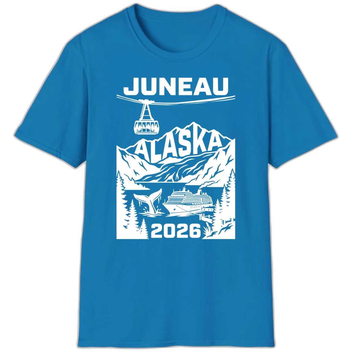 Alaska Cruise Adventure T-Shirt in Sapphire