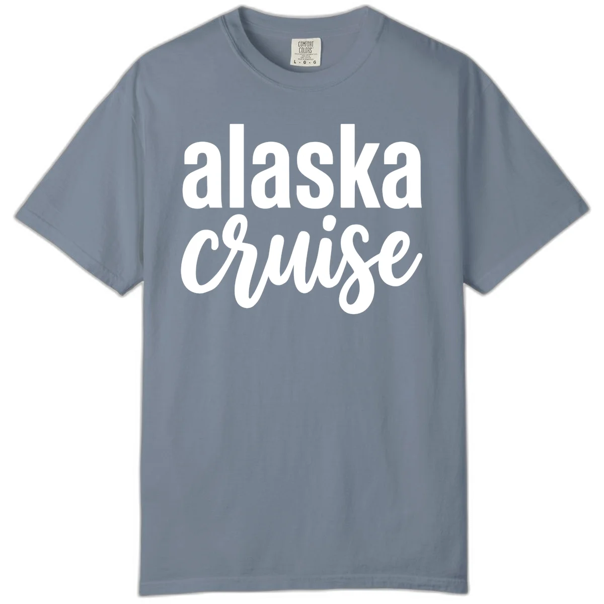 Alaska Cruise Adventure Comfort Color in Blue Jean