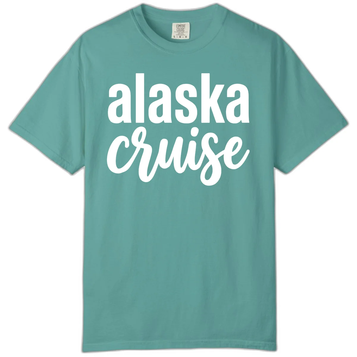 Alaska Cruise Adventure Comfort Color in Seafoam