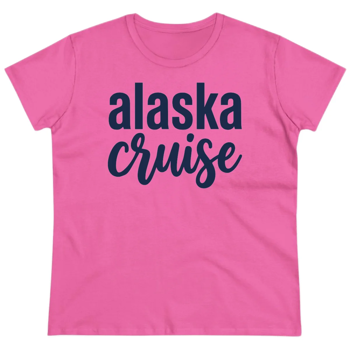 Alaska Cruise Adventure Ladies Tee in Azalea