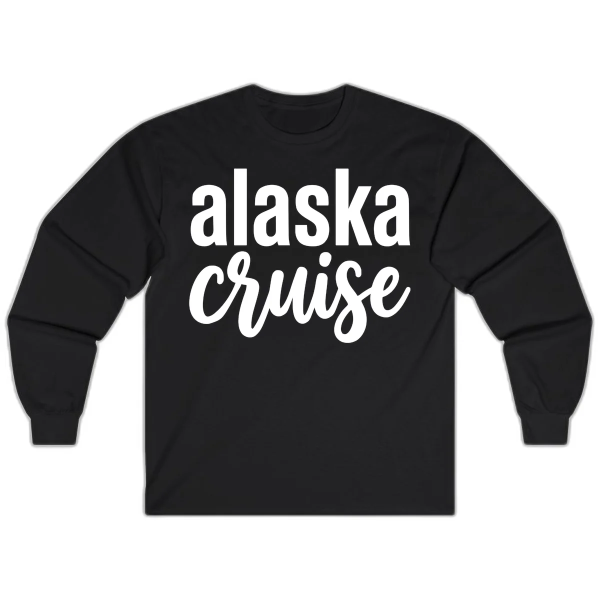 Alaska Cruise Adventure Long Sleeve in Black