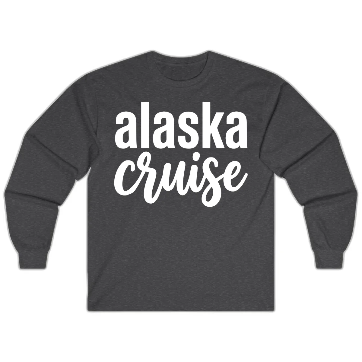 Alaska Cruise Adventure Long Sleeve in Dark Heather