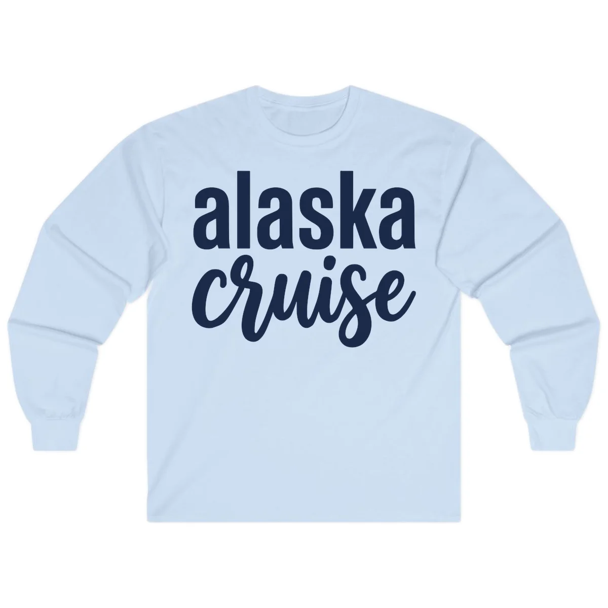 Alaska Cruise Adventure Long Sleeve in Light Blue