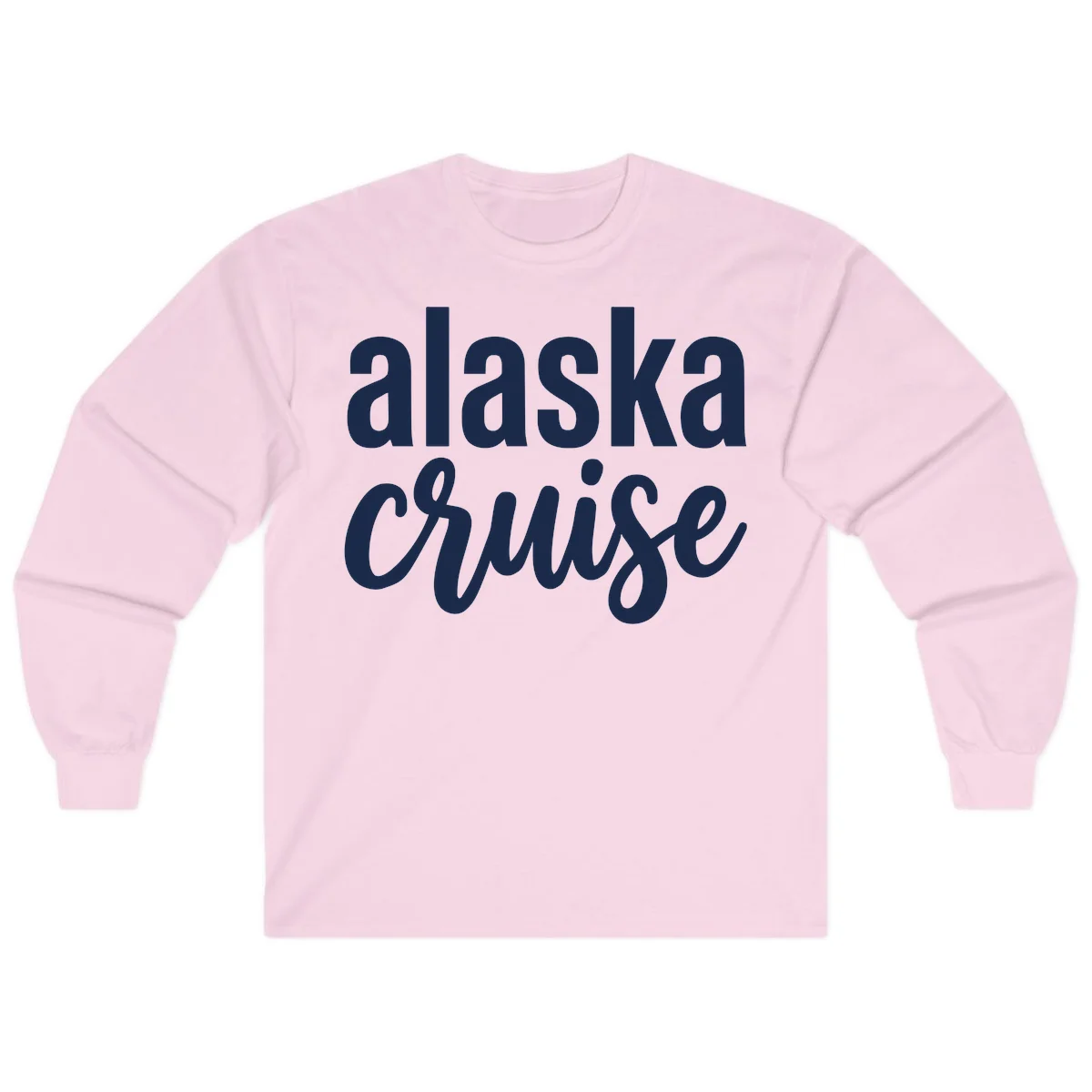 Alaska Cruise Adventure Long Sleeve in Light Pink