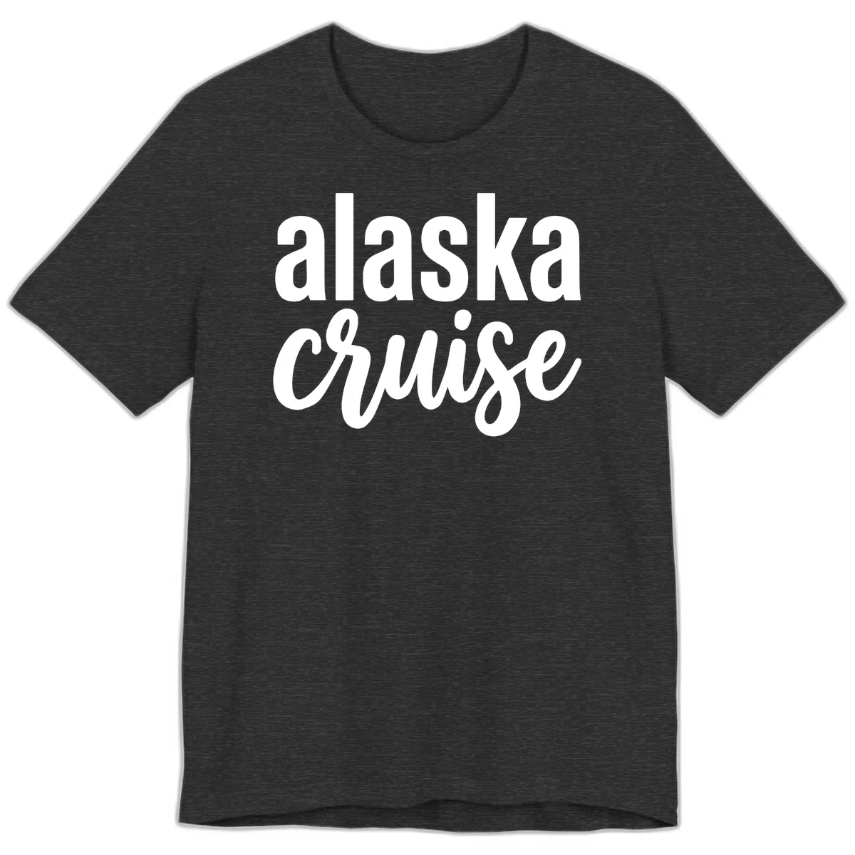 Alaska Cruise Adventure Premium Tee in Dark Grey Heather