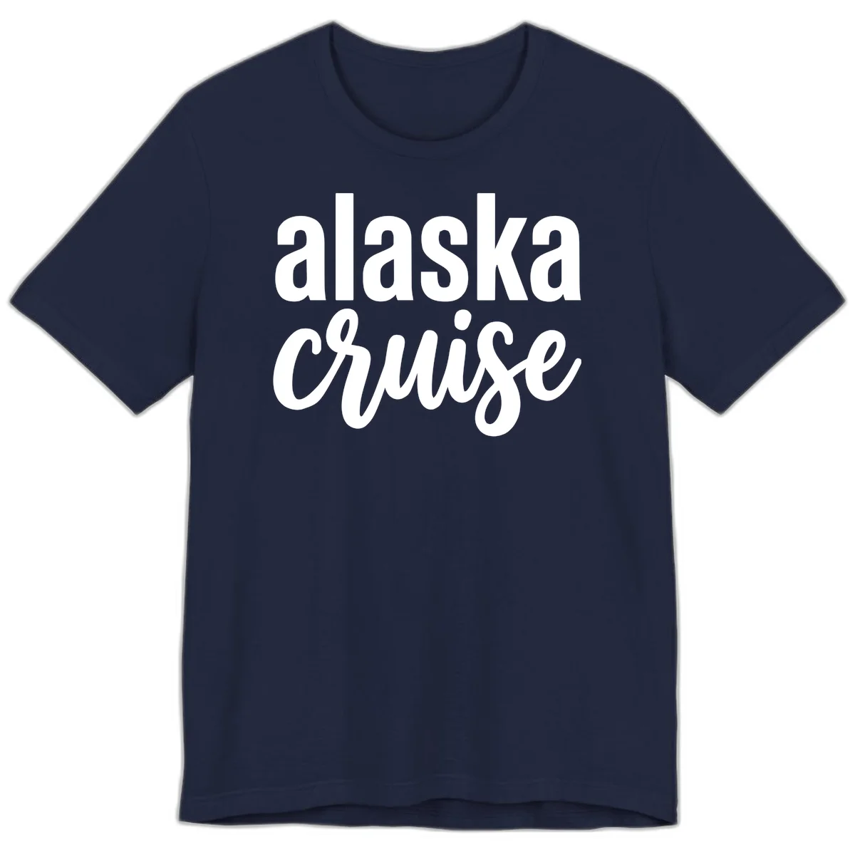 Alaska Cruise Adventure Premium Tee in Navy