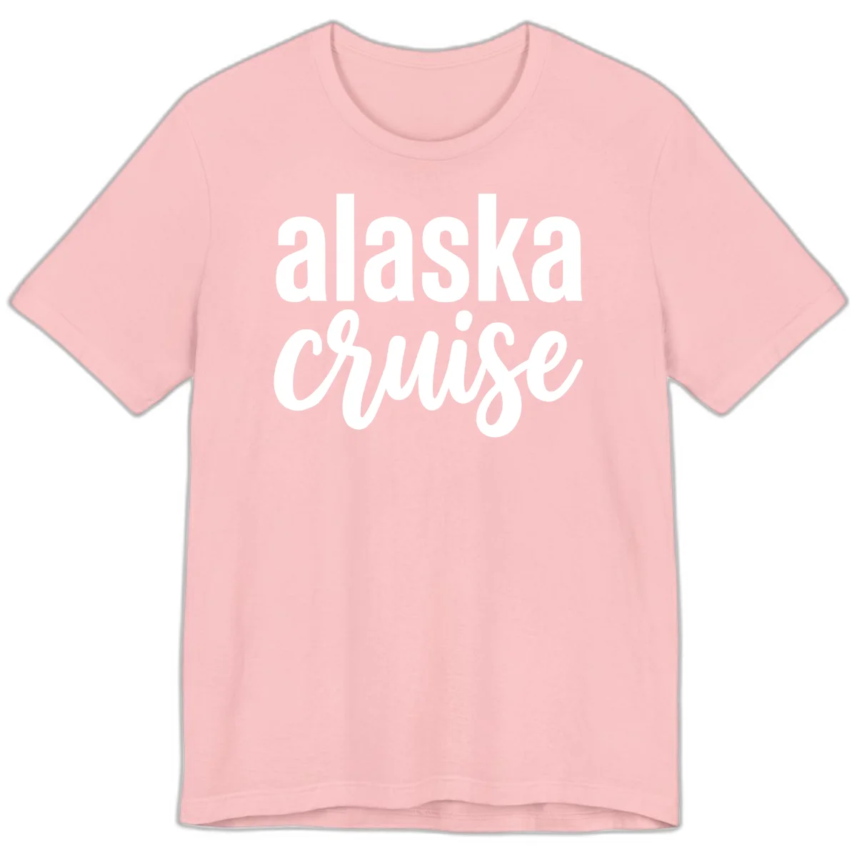 Alaska Cruise Adventure Premium Tee in Pink