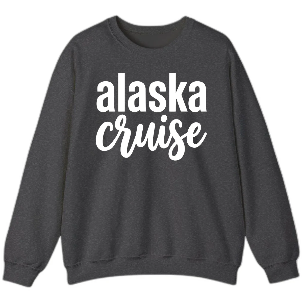 Alaska Cruise Adventure Sweatshirt in Dark Heather