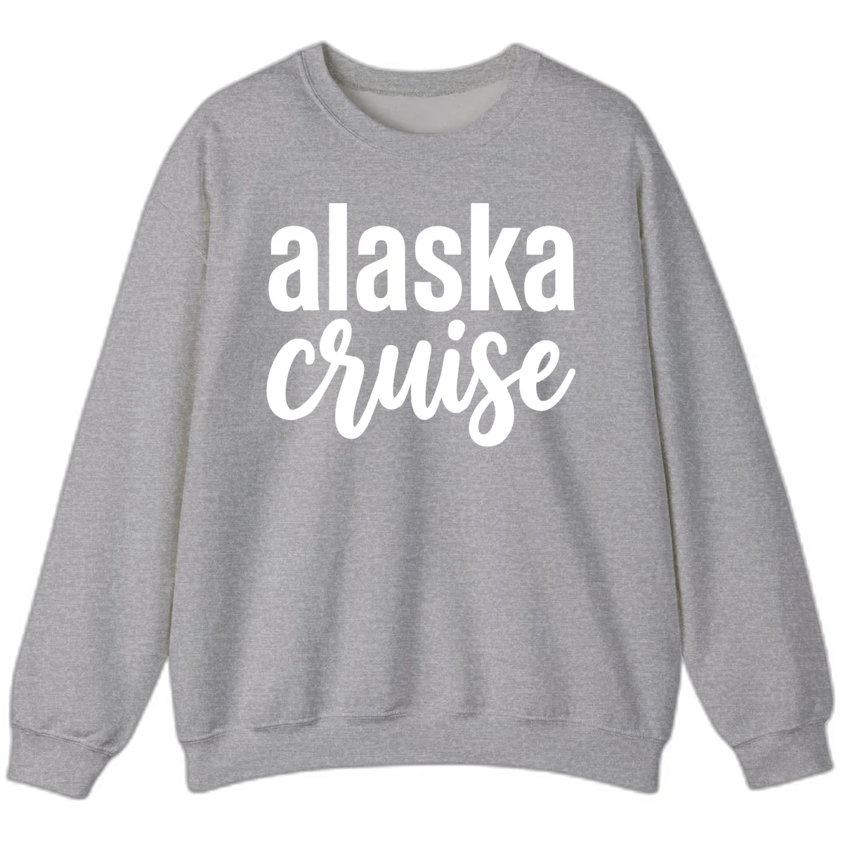 Alaska Cruise Adventure Sweatshirt in Sport Grey