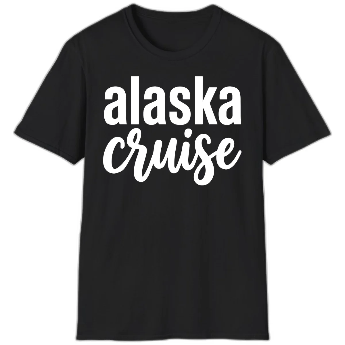 Alaska Cruise Adventure T-Shirt in Black