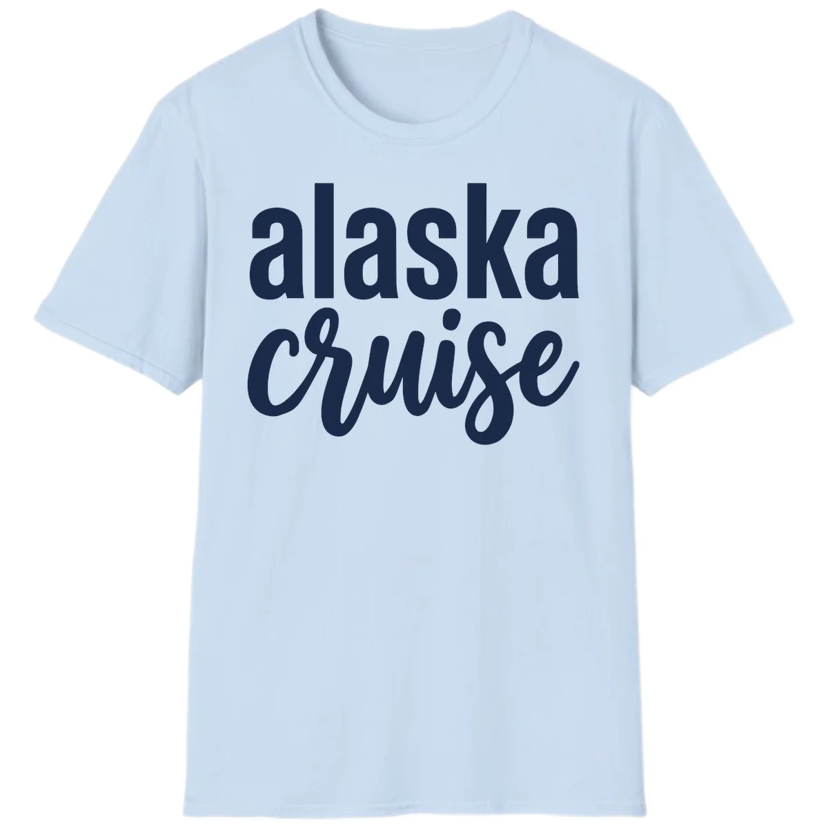 Alaska Cruise Adventure T-Shirt in Light Blue