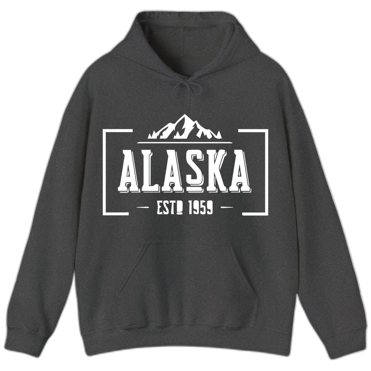 Alaska Cruise Design Hoodie in Dark Heather